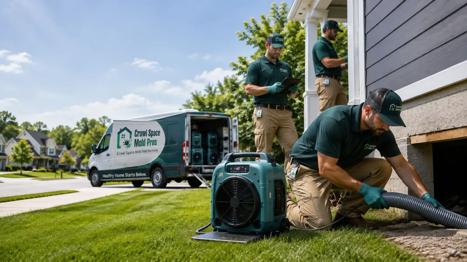 Crawl Space Mold Removal in Robertson, WY